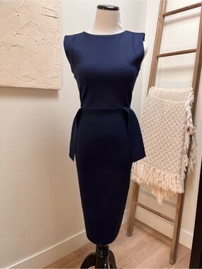 Top Shop Royal Blue Peplum Dress